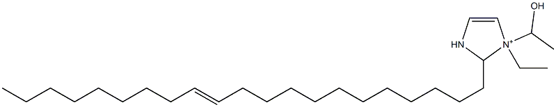 1-Ethyl-2-(12-henicosenyl)-1-(1-hydroxyethyl)-4-imidazoline-1-ium Struktur