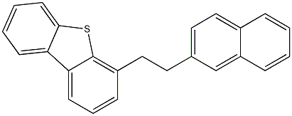 4-[2-(2-Naphtyl)ethyl]dibenzothiophene Struktur