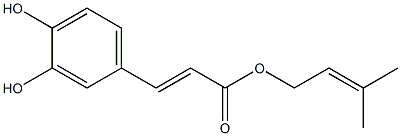 3,4-Dihydroxybenzeneacrylic acid prenyl ester Struktur