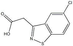 5-Chloro-1,2-benzisothiazole-3-acetic acid Struktur