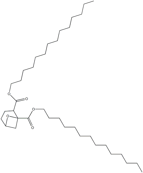 7-Oxabicyclo[3.1.1]heptane-1,2-dicarboxylic acid ditetradecyl ester Struktur