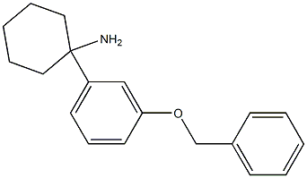 1-[3-(Benzyloxy)phenyl]cyclohexylamine Struktur