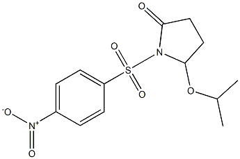 5-Isopropoxy-1-[(4-nitrophenyl)sulfonyl]pyrrolidin-2-one Struktur