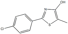 2-(4-Chlorophenyl)-5-methylthiazol-4-ol Struktur