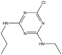 N-Ethyl-N'-propyl-6-chloro-1,3,5-triazine-2,4-diamine Struktur