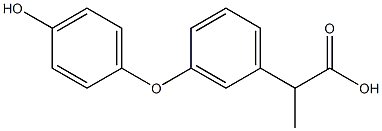 2-[3-(4-Hydroxyphenyloxy)phenyl]propanoic acid Struktur