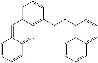 4-[2-(1-Naphtyl)ethyl]acridine Struktur