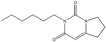 2-Hexyl-6,7-dihydropyrrolo[1,2-c]pyrimidine-1,3(2H,5H)-dione Struktur