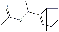 Acetic acid [1-(7,7-dimethylbicyclo[3.1.1]heptan-2-en-2-yl)ethyl] ester Struktur