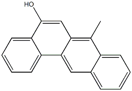 5-Hydroxy-7-methylbenz[a]anthracene Struktur