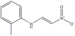 (E)-1-[(2-Methylphenyl)amino]-2-nitroethene Struktur