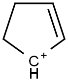 Cyclopentenyl cation Struktur