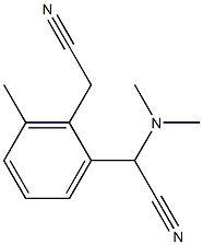 6-Methyl-2-[(dimethylamino)cyanomethyl]benzeneacetonitrile Struktur