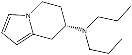 (7S)-7-(Dipropylamino)-5,6,7,8-tetrahydroindolizine Struktur