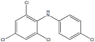 2,4,6-Trichlorophenyl 4-chlorophenylamine Struktur