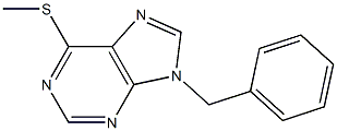 9-Benzyl-6-methylthio-9H-purine Struktur