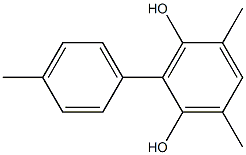 2-(4-Methylphenyl)-4,6-dimethylbenzene-1,3-diol Struktur