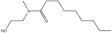 N-Methyl-N-(2-hydroxyethyl)nonanamide Struktur