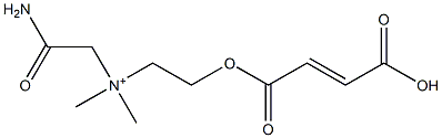 2-Amino-N-[2-[(3-carboxy-1-oxo-2-propenyl)oxy]ethyl]-N,N-dimethyl-2-oxoethanaminium Struktur