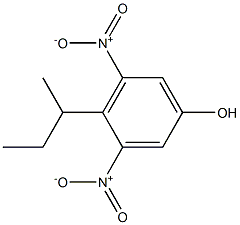 4-sec-Butyl-3,5-dinitrophenol Struktur