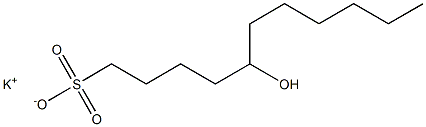 5-ヒドロキシウンデカン-1-スルホン酸カリウム 化學(xué)構(gòu)造式