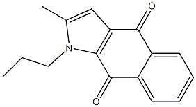 1-Propyl-2-methyl-1H-benz[f]indole-4,9-dione Struktur