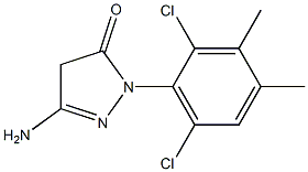 3-Amino-1-(2,6-dichloro-3,4-dimethylphenyl)-5(4H)-pyrazolone Struktur