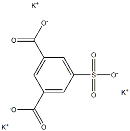 5-Sulfoisophthalic acid tripotassium salt Struktur