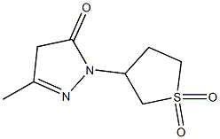 3-(3-Methyl-5-oxo-2-pyrazolin-1-yl)tetrahydrothiophene 1,1-dioxide Struktur