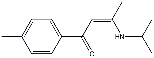 1-(4-Methylphenyl)-3-isopropylamino-2-buten-1-one Struktur