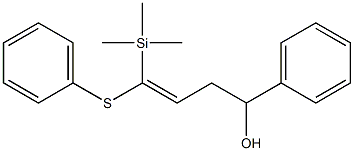 4-(Trimethylsilyl)-4-(phenylthio)-1-phenyl-3-buten-1-ol Struktur