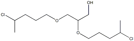 2,3-Bis(4-chloropentyloxy)-1-propanol Struktur