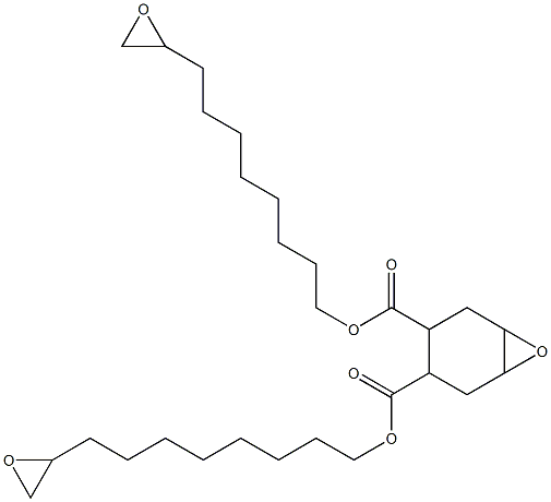 7-Oxabicyclo[4.1.0]heptane-3,4-dicarboxylic acid bis(9,10-epoxydecan-1-yl) ester Struktur