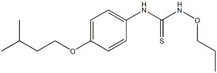 3-Propoxy-1-(4-isopentyloxyphenyl)thiourea Struktur