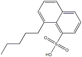 8-Pentyl-1-naphthalenesulfonic acid Struktur