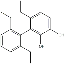 4-Ethyl-3-(2,6-diethylphenyl)benzene-1,2-diol Struktur