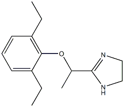 2-[1-(2-Ethyl-6-ethylphenoxy)ethyl]-2-imidazoline Struktur