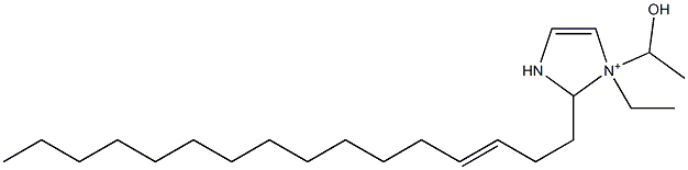 1-Ethyl-2-(3-hexadecenyl)-1-(1-hydroxyethyl)-4-imidazoline-1-ium Struktur