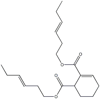 2-Cyclohexene-1,2-dicarboxylic acid bis(3-hexenyl) ester Struktur