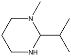 1-Methyl-2-isopropylhexahydropyrimidine Struktur