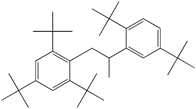 1-(2,4,6-Tri-tert-butylphenyl)-2-(2,5-di-tert-butylphenyl)propane Struktur