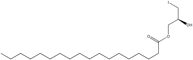 [S,(-)]-3-Iodo-1,2-propanediol 1-stearate Struktur