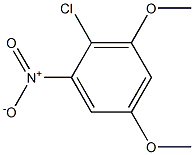 2-Chloro-3,5-dimethoxy-1-nitrobenzene Struktur