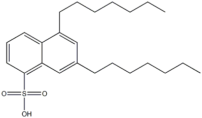 5,7-Diheptyl-1-naphthalenesulfonic acid Struktur