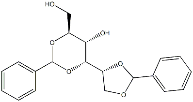 1-O,2-O:3-O,5-O-Dibenzylidene-L-glucitol Struktur