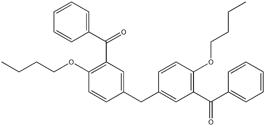 3,3''-Methylenebis(6-butoxybenzophenone) Struktur