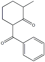 6-Methyl-2-(benzoyl)cyclohexan-1-one Struktur