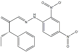 [S,(-)]-2-Methylene-3-phenylvaleraldehyde 2,4-dinitrophenylhydrazone Struktur