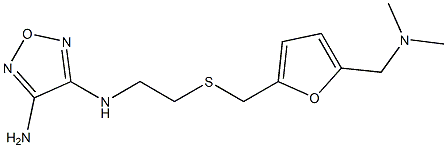 3-[[2-[[[5-[(Dimethylamino)methyl]furan-2-yl]methyl]thio]ethyl]amino]-4-aminofurazan Struktur