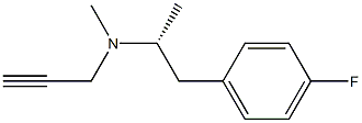 [1R,(-)]-2-(4-Fluorophenyl)-1,N-dimethyl-N-(2-propynyl)ethanamine Struktur